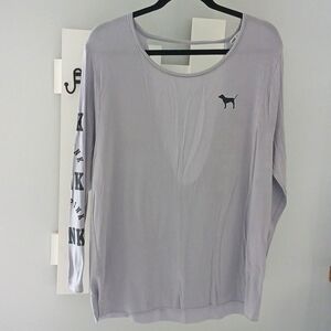 VS Pink Super Soft Shirt M Pale Lavender